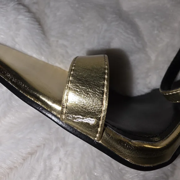 Nine West Reina Ankle Gold Women's Heels - Picture 10 of 10
